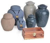 Cedar & ceramic pet urns.